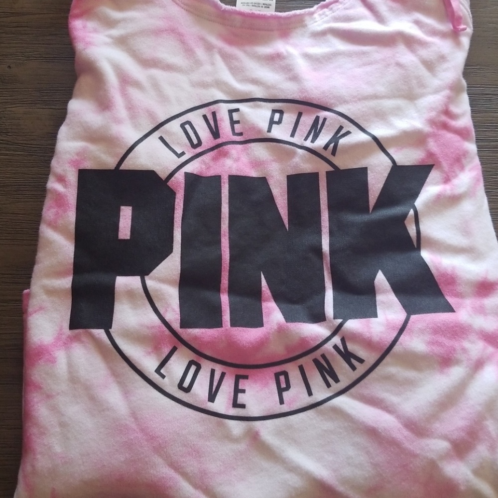 ⬇️REDCUED!⬇️Pink Tie-Dye Oversized Crew Sweatshirt - Picture 2 of 3